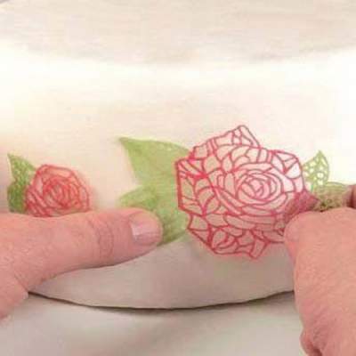 Silikomart Wonder Cakes Silicone Lace Mat -Small Roses-