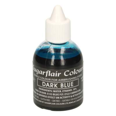 Sugarflair Airbrush Lebensmittelfarbe Dunkel Blau 60ml