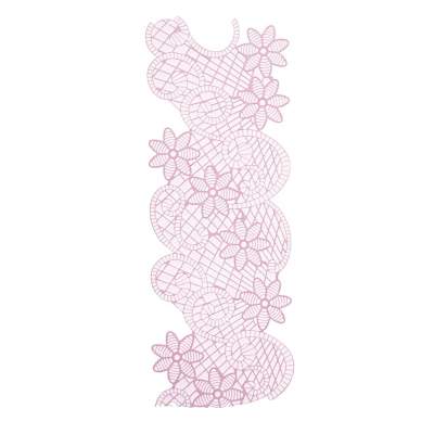 Große Spitzenzuckerguss-Matte-Silikon Blumen 40x27 cm