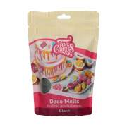 Funcakes Deco Melts, Schwarz, 250g, Schmelz-Glasur-Drops,...
