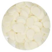 Funcakes Deco Melts, Natürliches Weiß, 250g, Schmelz-Glasur-Drops, schmelzen, gießen, drippen, fertig