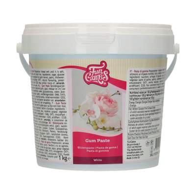 FunCakes Blütenpaste Gum Paste Weiß 1kg