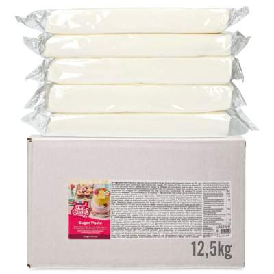 FunCakes Rollfondant Brilliant Weiß Vanille 12,5kg (5x 2,5kg)
