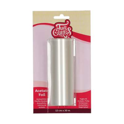 FunCakes Acetat-Rolle, Tortenrandfolie 20m x 12 cm