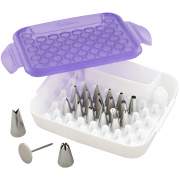 Wilton Deluxe Spritztüllen Set 22-tlg Edelstahl