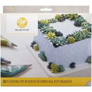 Wilton Deluxe Spritztüllen Set 22-tlg Edelstahl