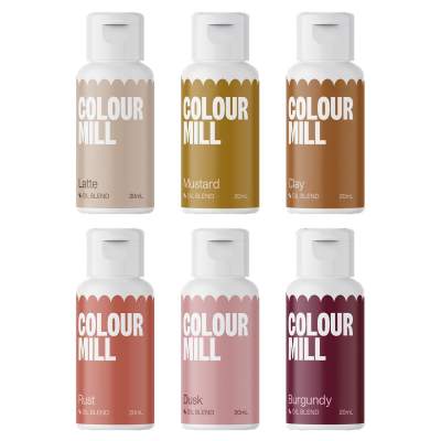 Colour Mill Lebensmittelfarbe Desert Colours Set 6x 20ml fettlöslich