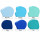 AOS Set | Colour Mill Lebensmittelfarbe Blue Colours Set 6x 20ml