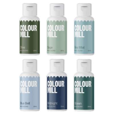Colour Mill Lebensmittelfarbe Coastal Colours Set 6x 20ml fettlöslich