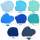 Colour Mill Lebensmittelfarbe Blue Colours Set II 8x 20ml fettlöslich