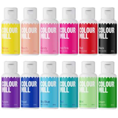 Colour Mill Lebensmittelfarbe Beginner Set 12x 20ml fettlöslich