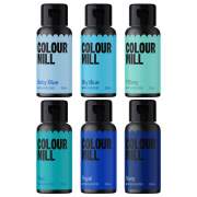 Colour Mill Aqua Blend Lebensmittelfarbe Blue Colours Set 6x 20ml wasserlöslich