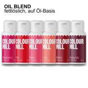 Colour Mill Lebensmittelfarbe Red Colours Set 6x 20ml fettlöslich