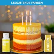 Colour Mill Lebensmittelfarbe Yellow Colours Set 4x 20ml fettlöslich