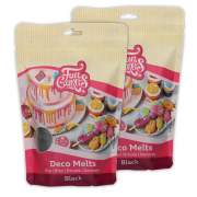 Doppelpack Funcakes Deco Melts Schwarz 2x 250g (500g),...