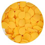 Doppelpack Funcakes Deco Melts Gelb Yellow 2x 250g (500g), Glasur-Drops, Fertig