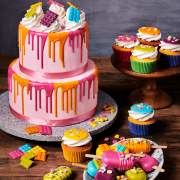 Doppelpack Funcakes Deco Melts Rot 2x 250g (500g), Glasur-Drops, Fertig