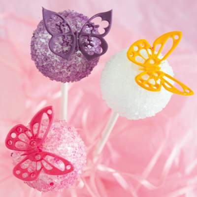 JEM Fantasy Butterflies Cupcake Tops Set/4