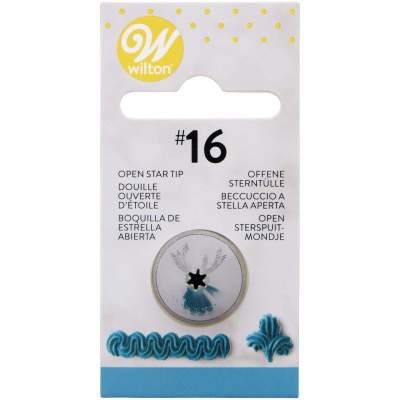 Wilton Decorating Tip #016 Open Star Carded