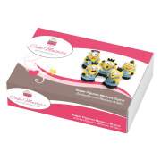 Cake Masters Minions Zuckerfiguren 5 Stück im Set,Tortendeko Kinder, Handgefertigt aus Zucker, 45mm hoch