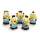 Cake Masters Minions Zuckerfiguren 5 Stück im Set,Tortendeko Kinder, Handgefertigt aus Zucker, 45mm hoch