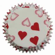PME Baking cups Petite Heart pk/60