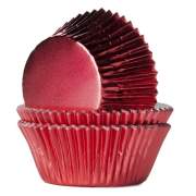 HoM Cubcake Förmchen Foil Red 24Stk.
