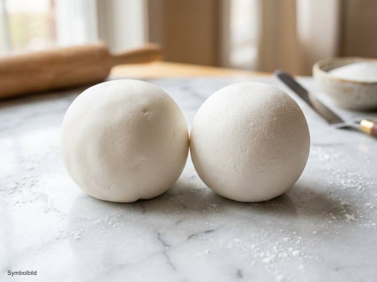 Rollfondant und Modellierfondant im direkten Vergleich nebeneinander